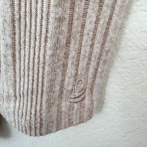 Cuddl Duds Womens Ribbed Knit Long Sleeve Button Top Size 1X Neutral Comfy Tan - Picture 4 of 7